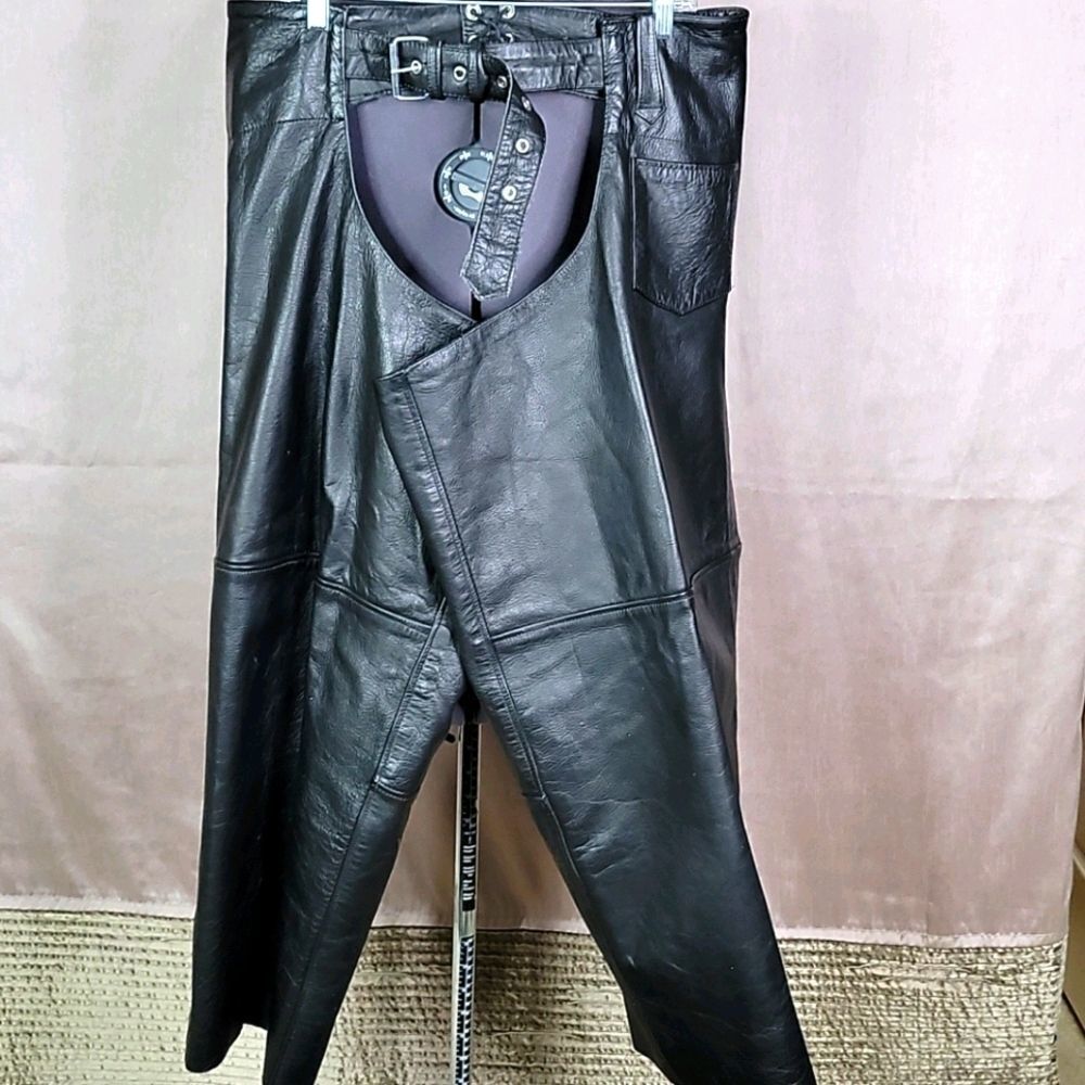 ZONY INC. Men's  Motorcycle Riding Chaps Size 5XL‎